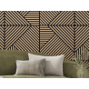 Mexen Linea 25 akoestisch wandpaneel 60 x 60 cm (4 stuks), vilt 9 mm, technisch fineer, Gebleekt Eiken - S110-60607-25-040