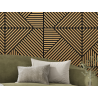 Mexen Linea 25 akustična stenska plošča 60 x 60 cm (4 kosi), filc 9 mm, tehnični furnir, Classic hrast - S110-60607-25-041