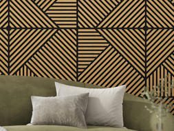 Mexen Linea 25 panel ścienny akustyczny 60 x 60 cm (4szt.), filc 9 mm, fornir techniczny, Dąb Classic - S110-60607-25-041