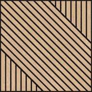 Mexen Linea 26 panel ścienny akustyczny 60 x 60 cm (4szt.), filc 9 mm, fornir techniczny, Bielony Dąb - S110-60607-26-040
