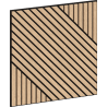 Mexen Linea 26 panel ścienny akustyczny 60 x 60 cm (4szt.), filc 9 mm, fornir techniczny, Bielony Dąb - S110-60607-26-040