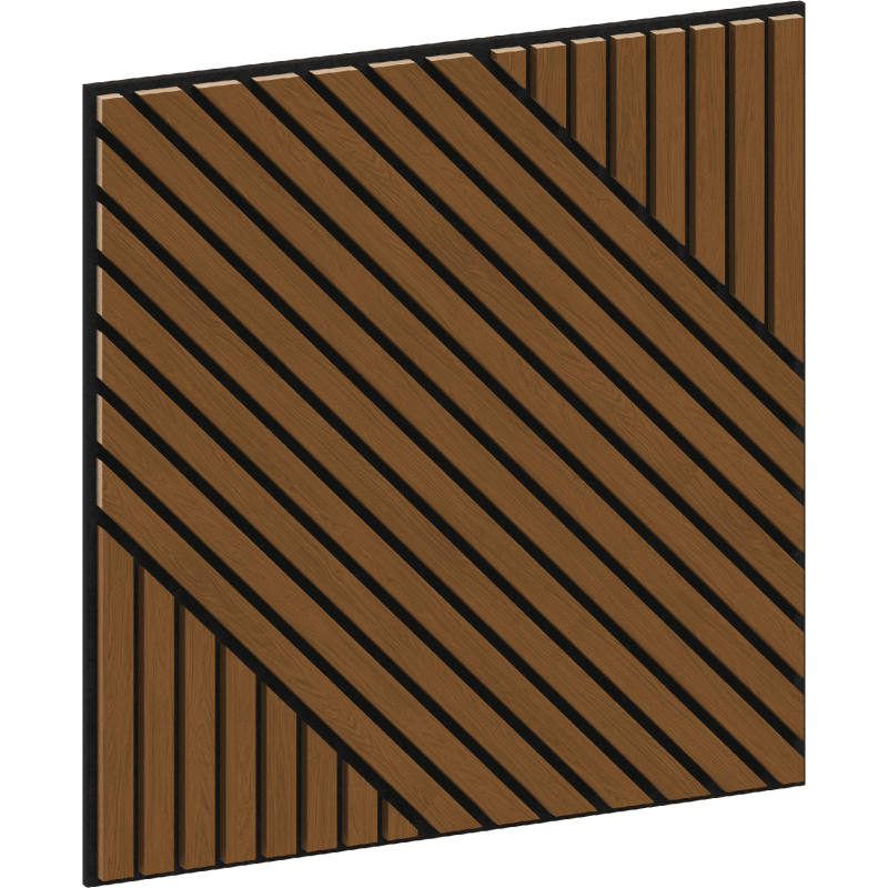 Mexen Linea 26 panel ścienny akustyczny 60 x 60 cm (4szt.), filc 9 mm, fornir techniczny, Dąb Natural - S110-60607-26-042