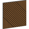 Mexen Linea 26 akustiska sienas panelis 60 x 60 cm (4 gab.), filcs 9 mm, tehniskais finieris, Dabiskais Ozols