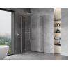 Mexen Mist-H Duo cabina de ducha abatible 70 x 70 cm, transparente, cromo - 8A5-070L-070P-01-00