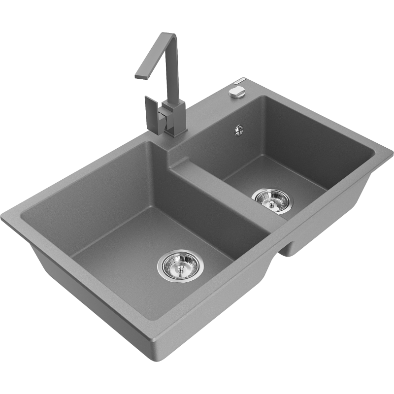 Mexen Tomas granit Spullsteen mat 2-kummer mat Rita Kichenkran, gro - 6516-71-670300-71