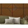 Mexen Linea 26 panel ścienny akustyczny 60 x 60 cm (4szt.), filc 9 mm, fornir techniczny, Dąb Natural - S110-60607-26-042
