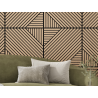 Mexen Linea 26 akustična stenska plošča 60 x 60 cm (4 kosi), filc 9 mm, tehnični furnir, Beljeni Hrast - S110-60607-26-040