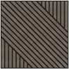 Mexen Linea 26 panel de pared acústico 60 x 60 cm (4 uds.), fieltro de 9 mm, chapa técnica, Roble Gris - S110-60607-26-043