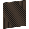 Mexen Linea 26 akustična stenska plošča 60 x 60 cm (4 kos), filc 9 mm, tehnični furnir, hrast Mocca - S110-60607-26-045