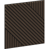 Mexen Linea 26 panel ścienny akustyczny 60 x 60 cm (4szt.), filc 9 mm, fornir techniczny, Dąb Mocca - S110-60607-26-045
