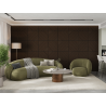 Mexen Linea 26 panneau mural acoustique 60 x 60 cm (4 pièces), feutre 9 mm, placage technique, Chêne Mocca - S110-60607-26-045