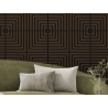Mexen Linea 02 panel ścienny akustyczny 60 x 60 cm (4szt.), filc 9 mm, fornir techniczny, Dąb Mocca - S110-60607-02-045