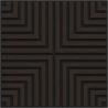 Mexen Linea 02 akustinen seinäpaneeli 60 x 60 cm (4 kpl), huopa 9 mm, tekninen viilu, Musta Tammi - S110-60607-02-046