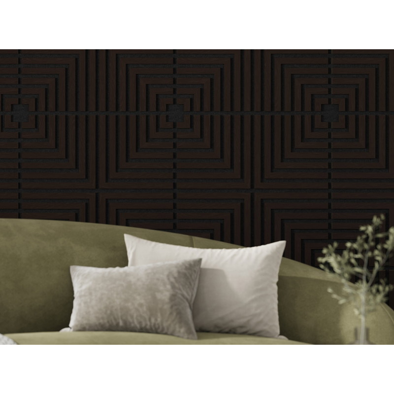 Mexen Linea 02 Ηχομονωτικό πάνελ τοίχου 60 x 60 cm (4τμχ.), τσόχα 9 mm, τεχνικό