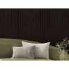 Mexen Linea 02 panel ścienny akustyczny 60 x 60 cm (4szt.), filc 9 mm, fornir techniczny, Czarny Dąb - S110-60607-02-046