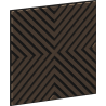 Mexen Linea 01 panel de pared acústico 60 x 60 cm (4 piezas), fieltro 9 mm, chapa técnica, Roble Mocca - S110-60607-01-045