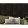 Mexen Linea 01 panel ścienny akustyczny 60 x 60 cm (4szt.), filc 9 mm, fornir techniczny, Dąb Mocca - S110-60607-01-045