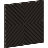 Mexen Linea 01 akustična stenska plošča 60 x 60 cm (4 kosi), filc 9 mm, tehnični furnir, Črni hrast - S110-60607-01-046