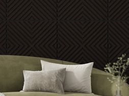 Mexen Linea 01 akustiskais sienas panelis 60 x 60 cm (4 gab.), filcs 9 mm, tehniska finieris, Melns Ozols - S110-60607-01-046