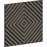 Mexen Linea 03 akustična stenska plošča 60 x 60 cm (4 kosi), filc 9 mm, tehnični furnir, sivi hrast - S110-60607-03-043