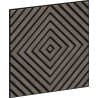 Mexen Linea 03 akustisk väggpanel 60 x 60 cm (4 st.), filt 9 mm, teknisk faner, Grå Ek - S110-60607-03-043