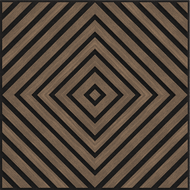 Mexen Linea 03 panel de pared acústico 60 x 60 cm (4 uds.), fieltro 9 mm, chapa técnica, Nogal Oscuro - S110-60607-03-044
