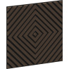 Mexen Linea 03 akustisk väggpanel 60 x 60 cm (4 st.), filt 9 mm, teknisk faner, Mocca Ek - S110-60607-03-045