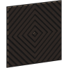 Mexen Linea 03 panel ścienny akustyczny 60 x 60 cm (4szt.), filc 9 mm, fornir techniczny, Czarny Dąb - S110-60607-03-046