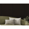 Mexen Linea 03 akustični stenski panel 60 x 60 cm (4 kos), filc 9 mm, tehnični furnir, Črni Hrast - S110-60607-03-046