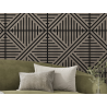 Mexen Linea 05 akustična stenska plošča 60 x 60 cm (4 kos), filc 9 mm, tehnični furnir, Siv hrast - S110-60607-05-043