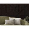 Mexen Linea 05 akustična stenska plošča 60 x 60 cm (4 kosi), filc 9 mm, tehnični furnir, Črni Hrast - S110-60607-05-046