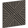 Mexen Linea 06 akustični stenski panel 60 x 60 cm (4 kosi), filc 9 mm, tehnični furnir, Sivi Hrast - S110-60607-06-043