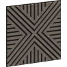 Mexen Linea 06 panel ścienny akustyczny 60 x 60 cm (4szt.), filc 9 mm, fornir techniczny, Szary Dąb - S110-60607-06-043