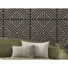 Mexen Linea 06 akustični stenski panel 60 x 60 cm (4 kosi), filc 9 mm, tehnični furnir, Sivi Hrast - S110-60607-06-043