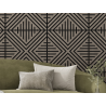 Mexen Linea 06 panel ścienny akustyczny 60 x 60 cm (4szt.), filc 9 mm, fornir techniczny, Szary Dąb - S110-60607-06-043