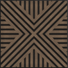 Mexen Linea 06 ακουστικό πάνελ τοίχου 60 x 60 cm (4τμχ.), τσόχα 9 mm, τεχνικό καπλαμά,