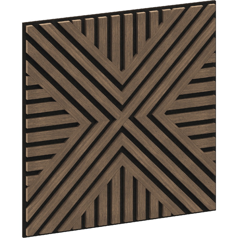 Mexen Linea 06 ακουστικό πάνελ τοίχου 60 x 60 cm (4τμχ.), τσόχα 9 mm, τεχνικό καπλαμά,