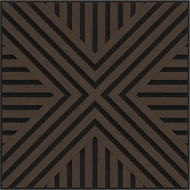 Mexen Linea 06 akoestisch wandpaneel 60 x 60 cm (4st.), vilt 9 mm, technisch fineer, Mocca Eik - S110-60607-06-045