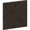 Mexen Linea 06 panel ścienny akustyczny 60 x 60 cm (4szt.), filc 9 mm, fornir techniczny, Dąb Mocca - S110-60607-06-045