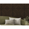 Mexen Linea 06 akustična stenska plošča 60 x 60 cm (4 kosi), 9 mm filc, tehnični furnir, Hrast Mocca - S110-60607-06-045