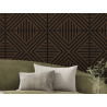 Mexen Linea 06 akustisk väggpanel 60 x 60 cm (4st), filt 9 mm, teknisk fanér, Mocca ek - S110-60607-06-045