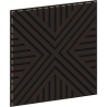 Mexen Linea 06 panel ścienny akustyczny 60 x 60 cm (4szt.), filc 9 mm, fornir techniczny, Czarny Dąb - S110-60607-06-046