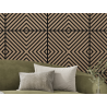 Mexen Linea 01 panel de pared acústico 60 x 60 cm (4 uds.), fieltro de 9 mm, chapa técnica, Nogal Claro - S110-60607-01-047