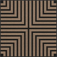 Mexen Linea 02 akustisk väggpanel 60 x 60 cm (4 st.), filt 9 mm, teknisk faner, Ljus Valnöt - S110-60607-02-047
