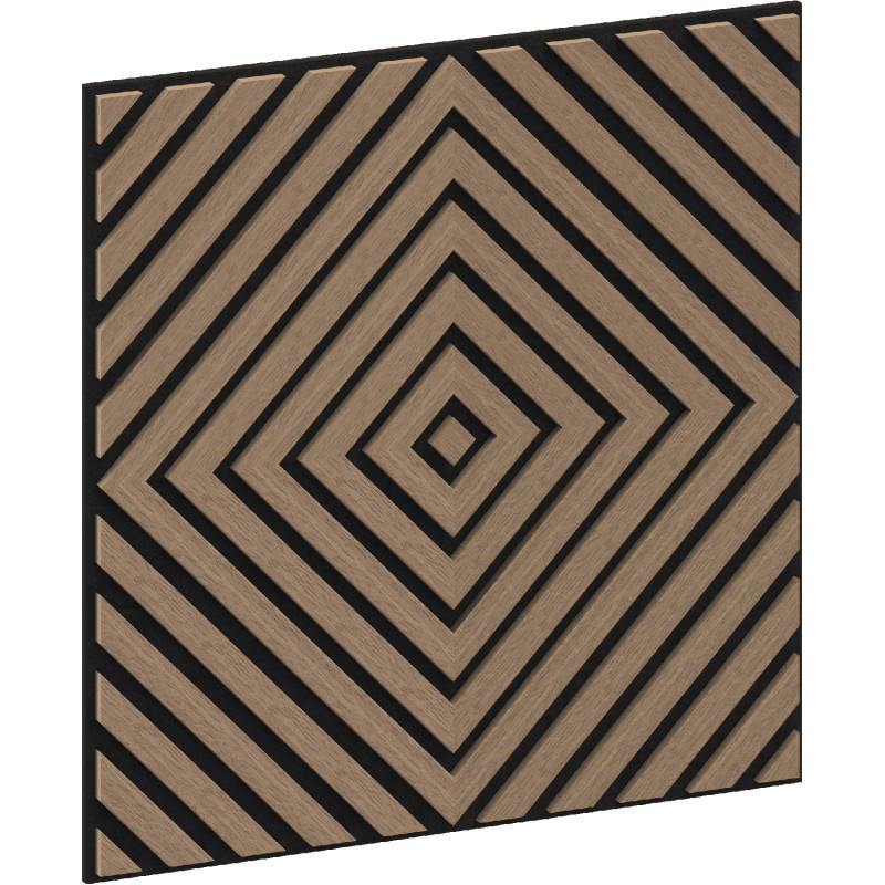 Mexen Linea 03 akustiskā sienas panelis 60 x 60 cm (4 gb.), filcs 9 mm, tehniskais finieris, Gaišs rieksts - S110-60607-03-047