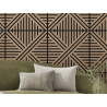 Mexen Linea 05 panel ścienny akustyczny 60 x 60 cm (4szt.), filc 9 mm, fornir techniczny, Jasny Orzech - S110-60607-05-047