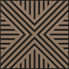 Mexen Linea 06 pannello acustico da parete 60 x 60 cm (4 pezzi), feltro 9 mm, impiallacciatura tecnica, Noce Chiaro