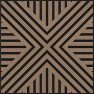 Mexen Linea 06 panel de pared acústico 60 x 60 cm (4 uds.), fieltro 9 mm, chapa técnica, Nogal Claro - S110-60607-06-047