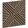 Mexen Linea 06 akustični stenski panel 60 x 60 cm (4 kosi), filc 9 mm, tehnični furnir, Svetel Oreh - S110-60607-06-047