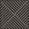 Mexen Linea 08 panel ścienny akustyczny 60 x 60 cm (4szt.), filc 9 mm, fornir techniczny, Szary Dąb - S110-60607-08-043